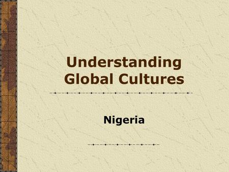 Understanding Global Cultures