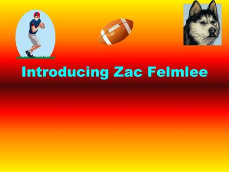 Introducing Zac Felmlee. My Physical Traits Brown Eyes Dark Brown Hair Tan Skin Near Sighted.