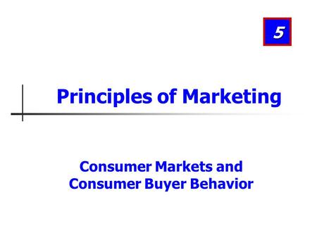 Principles of Marketing