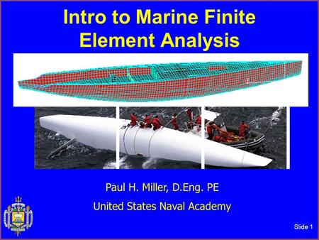 Intro to Marine Finite Element Analysis