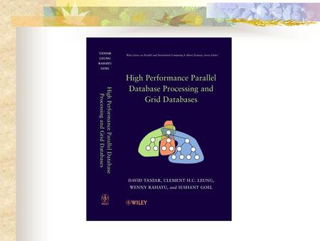 Preface Exponential growth of data volume, steady drop in storage costs, and rapid increase in storage capacity Inadequacy of the sequential processing.