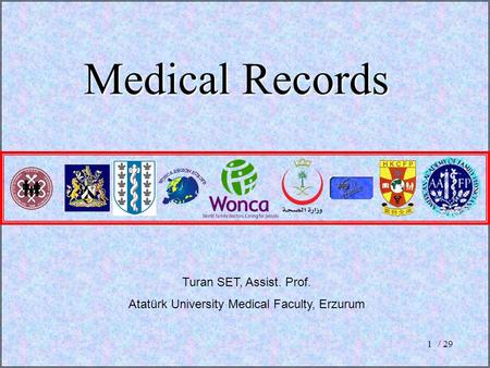 / 291 Medical Records Turan SET, Assist. Prof. Atatürk University Medical Faculty, Erzurum.