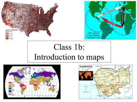 Class 1b: Introduction to maps. What is a map? A generalized view of an area, usually some portion of Earth’s surface, as seen from above at a greatly.