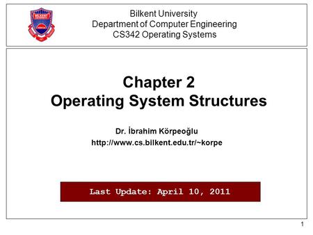 Chapter 2 Operating System Structures