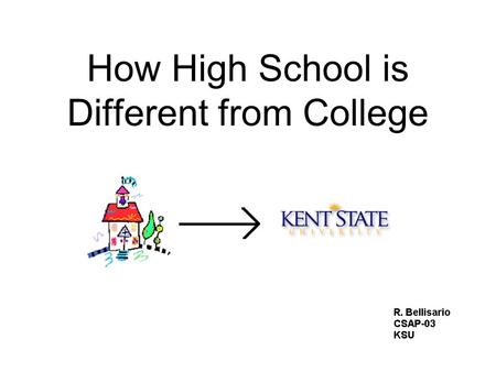 How High School is Different from College