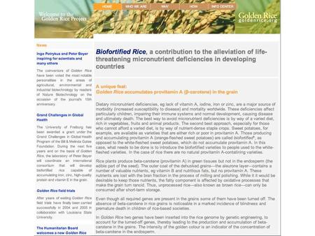 Genetically Modified Plants Biotechnology: underlying science Potential Risks vs.(Potential) Benefits Assigned Reading: Chapter 10.5.