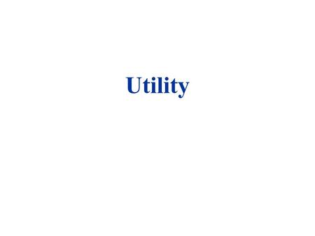 Utility.