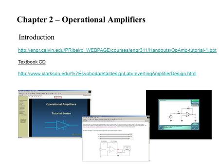 Chapter 2 – Operational Amplifiers