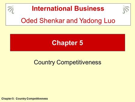 Country Competitiveness