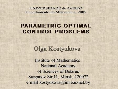 Problem statement; Solution structure and defining elements; Solution properties in a neighborhood of regular point; Solution properties in a neighborhood.