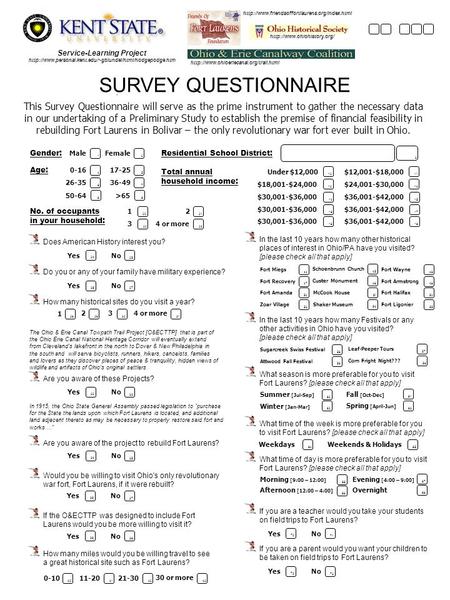 SURVEY QUESTIONNAIRE 1 Total annual household income: 6465 Residential School District:Gender: Male Female 12 3 Under $12,000 $12,001-$18,000 No. of occupants.