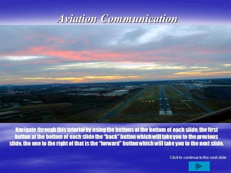 Aviation Communication