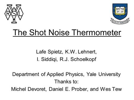 The Shot Noise Thermometer