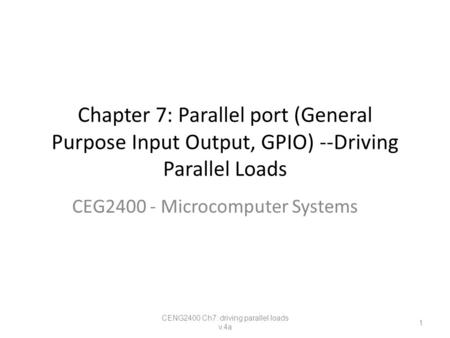 CEG Microcomputer Systems