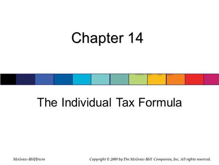 The Individual Tax Formula