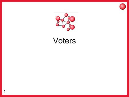 1 Voters. 2 Information Needs Information about candidates Information about voting process (Information about policy making)