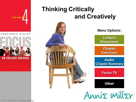 Thinking Critically and Creatively