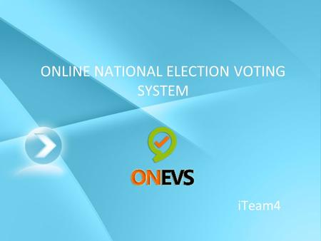 ONLINE NATIONAL ELECTION VOTING SYSTEM