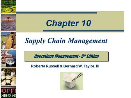 Supply Chain Management