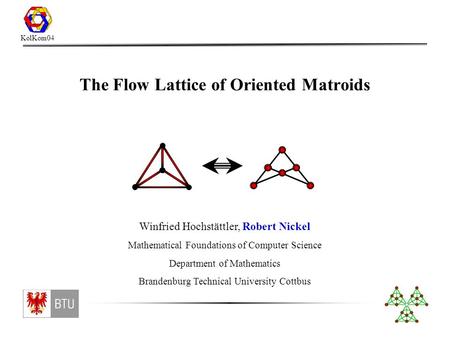 Outline Circuits and flows Reorientation and geometry