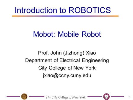 Introduction to ROBOTICS