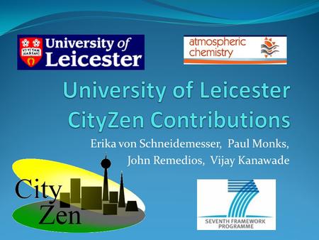 University of Leicester CityZen Contributions