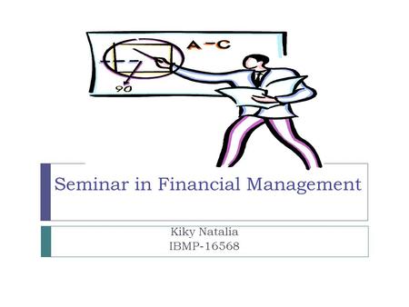 Seminar in Financial Management