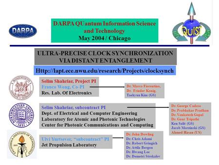 ULTRA-PRECISE CLOCK SYNCHRONIZATION VIA DISTANT ENTANGLEMENT