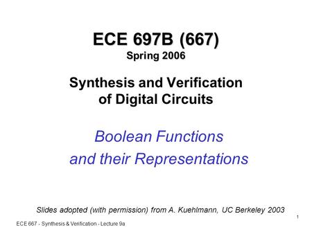 Boolean Functions and their Representations