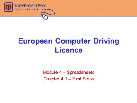 European Computer Driving Licence