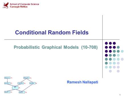 Conditional Random Fields