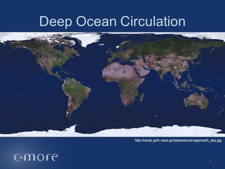 Deep Ocean Circulation