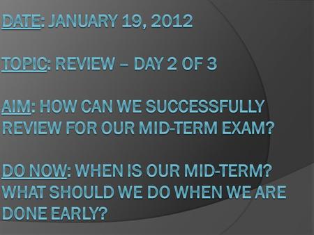 Key Terms and Ideas  Why would a production possibilities curve move down and to the left?