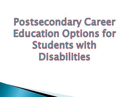 Definition of disabilities specified by the Florida Education Equity Act is consistent with the ADA and Section 504: Any person who has a physical or.