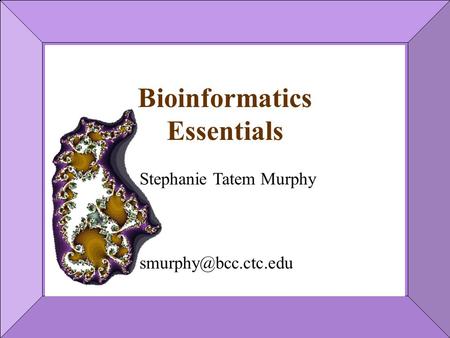 Bioinformatics Essentials Stephanie Tatem Murphy