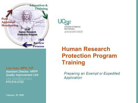 Human Research Protection Program Training