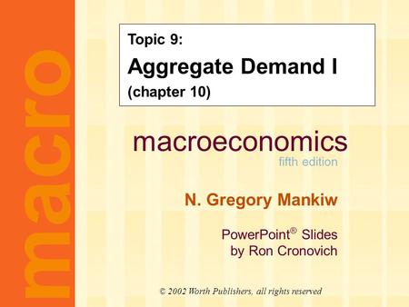 Motivation The Great Depression caused a rethinking of the Classical Theory of the macroeconomy. It could not explain: Drop in output by 30% from 1929.