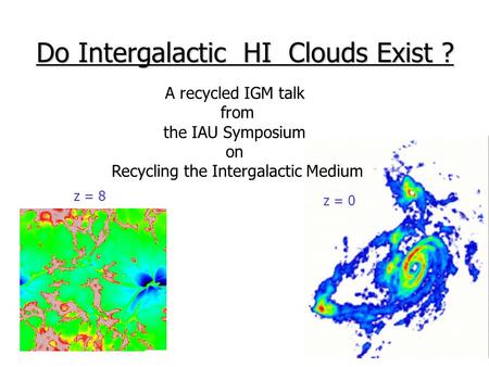 Recycling the Intergalactic Medium