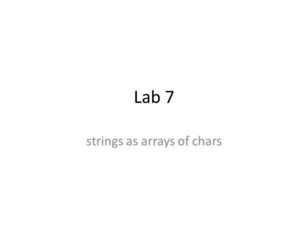 Lab 7 strings as arrays of chars. #include #include #include using namespace std; int printMenu( ); int hexSymbolValue( char c ); int readBinValue( bool.