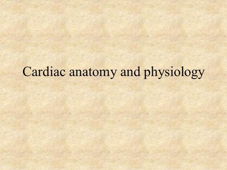 Cardiac anatomy and physiology. Announcements *Next week’s lab will be a field trip to the desert. Students should wear appropriate footwear (not open-toed.