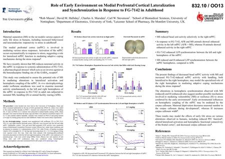 Introduction Maternal separation (MS) in the rat models various aspects of early life stress in humans, including increased behavioural and neuroendocrine.