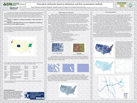 TOPOGRID Hydrologically Correct Digital Elevation Model A central goal of our research is to develop landscape-level indicators that can be used to predict.