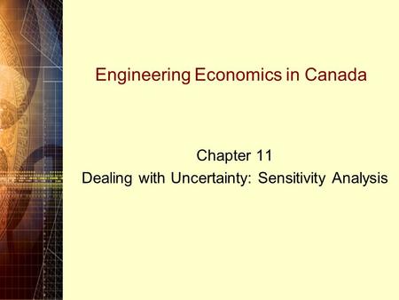 Engineering Economics in Canada