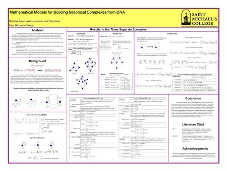 Nicholas Bruno, Akie Hashimoto, and Paul Jarvis Saint Michael’s College We examine the use of flexible branched junction molecules with free ‘sticky ends’