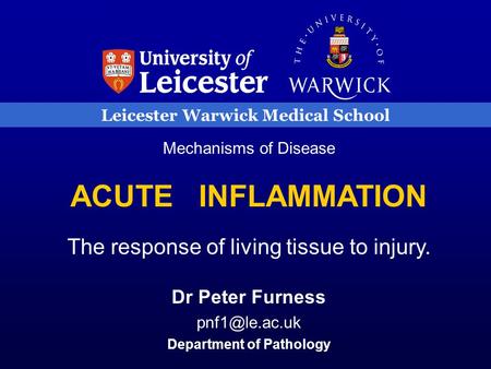 Leicester Warwick Medical School Department of Pathology