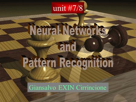 Giansalvo EXIN Cirrincione unit #7/8 ERROR FUNCTIONS part one Goal for REGRESSION: to model the conditional distribution of the output variables, conditioned.