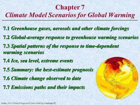 Chapter 7 Climate Model Scenarios for Global Warming