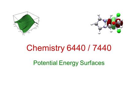 Potential Energy Surfaces