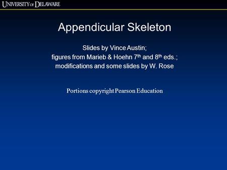 Appendicular Skeleton