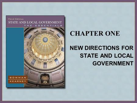 NEW DIRECTIONS FOR STATE AND LOCAL GOVERNMENT